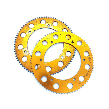 Rear sprocket gold 219 78/79T pair