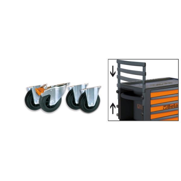 Beta 4 Castors And 1 Handle