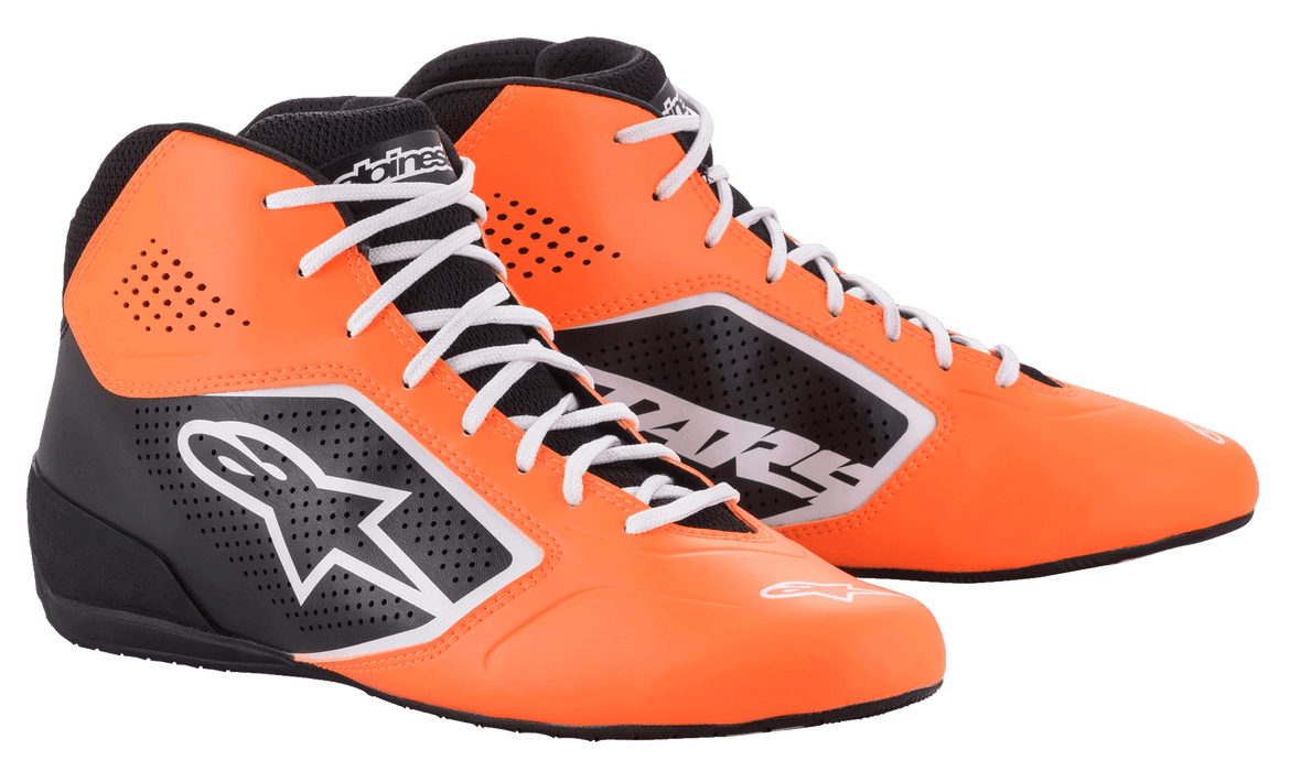 Alpinestars Tech-1 K Start Shoes 2020 Black / Orange Fluo UK 3 / US 4.5