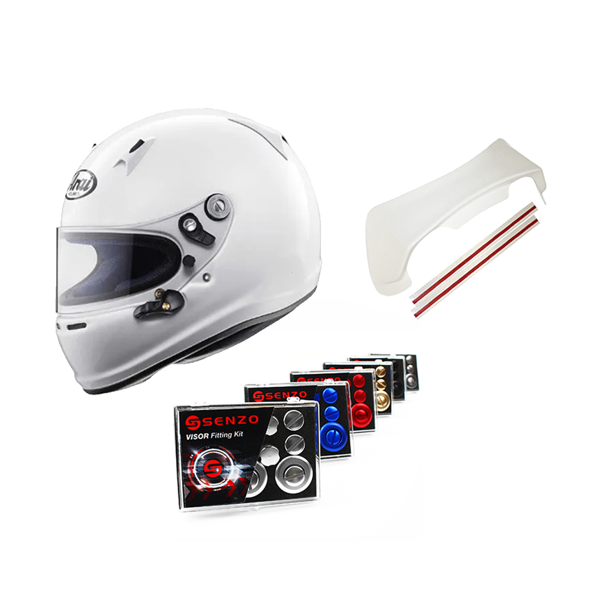Arai SK-6 Helmet with Extra Visor, Senzo Fitting Kit & Rear Spoiler