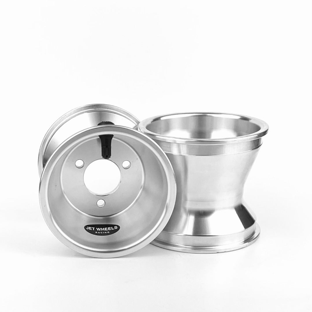 KC 5" Jet Wheels CNC Silver/Black (40mm Location / 58mm PCD)