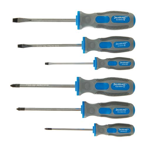 SILVERLINE General Purpose Screwdriver Set 6pce