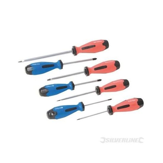 Silverline Soft Grip Screwdriver Set 7pce 993056