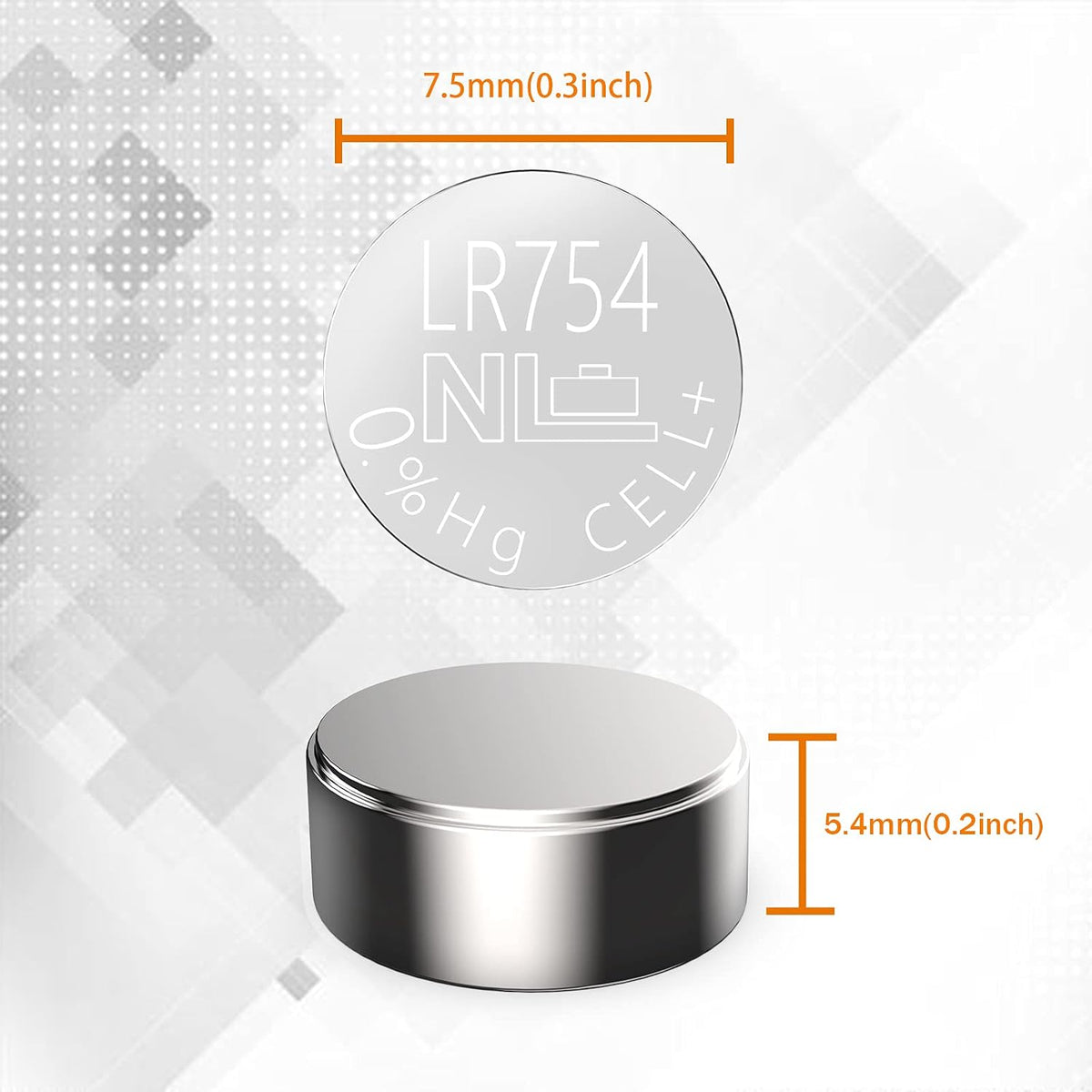 AG5 Button Cell Battery (LR754 / LR48)