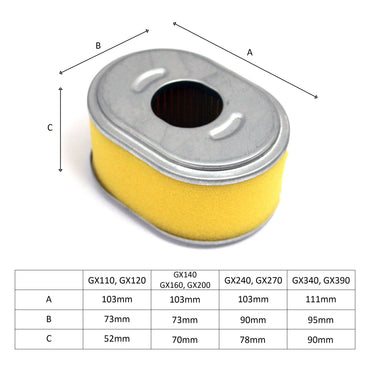 Aftermarket Honda GX140 / GX160 / GX200 Air Filter