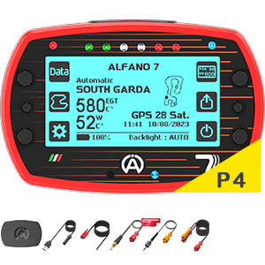 ALFANO7 A1080 2T, Protective Cover, USB Charging Cable, RPM Cable, NTC Water Sensor, K Exhaust Sensor, K/NTC Extension Cable