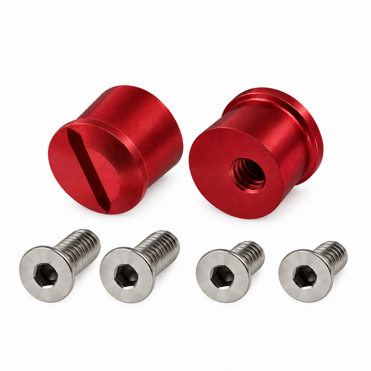 Universal Tear Off Post Kit and Screws Anodized Aluminium fits Arai and Bell