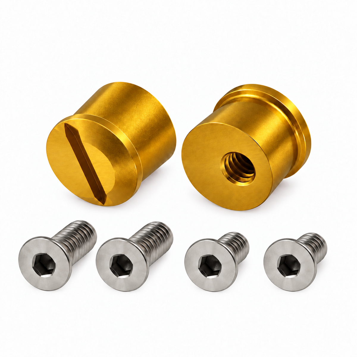 Universal Tear Off Post Kit and Screws Anodized Aluminium fits Arai and Bell