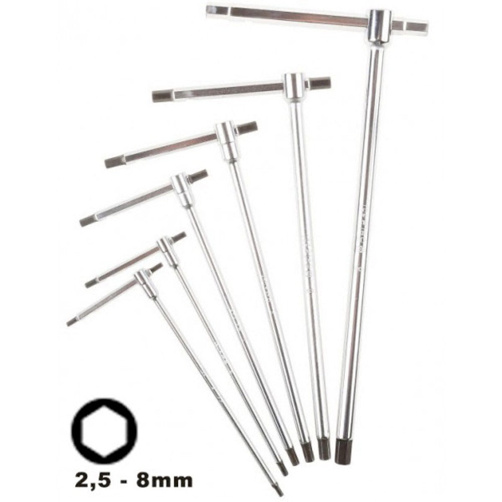 Beta Tools 951 T-Handle T-Bar Wrench Set Box 009510687