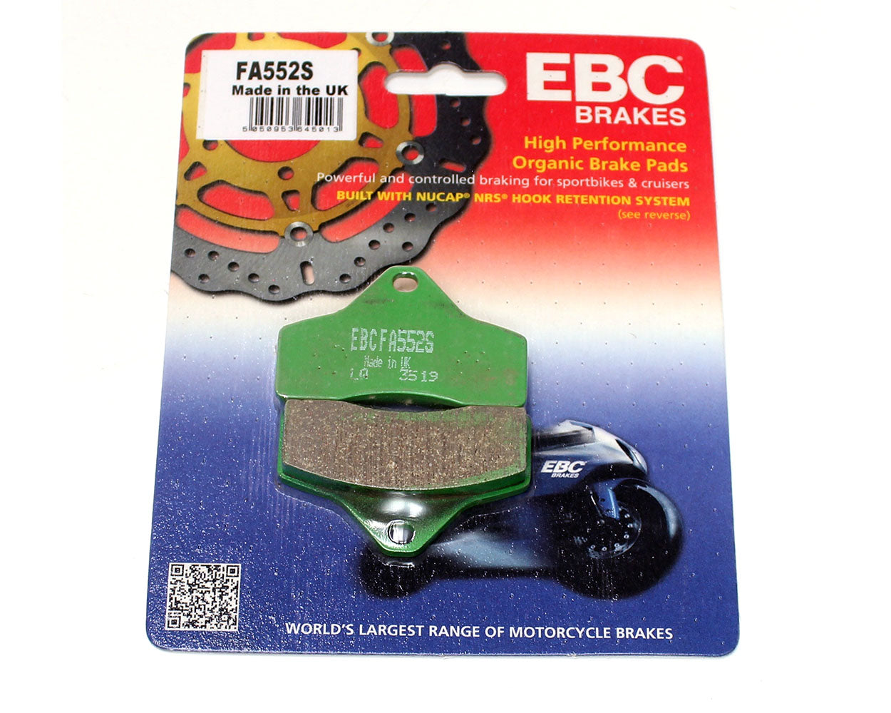 EBC OTK BSS Brake Pad Set Green Soft FA552 HARD/SOFT