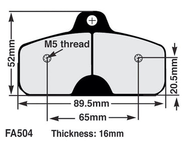 EBC Brake Pad Set FA504