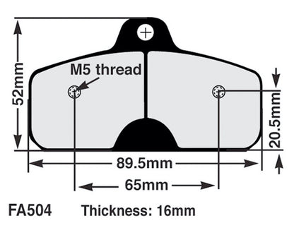EBC Brake Pad Set FA504
