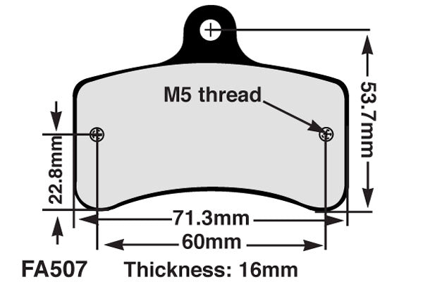 EBC FA507S Tonykart Mitox Soft Brake Pad Set