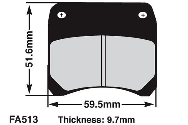 EBC Brake Pad Set FA513 (Kelgate)