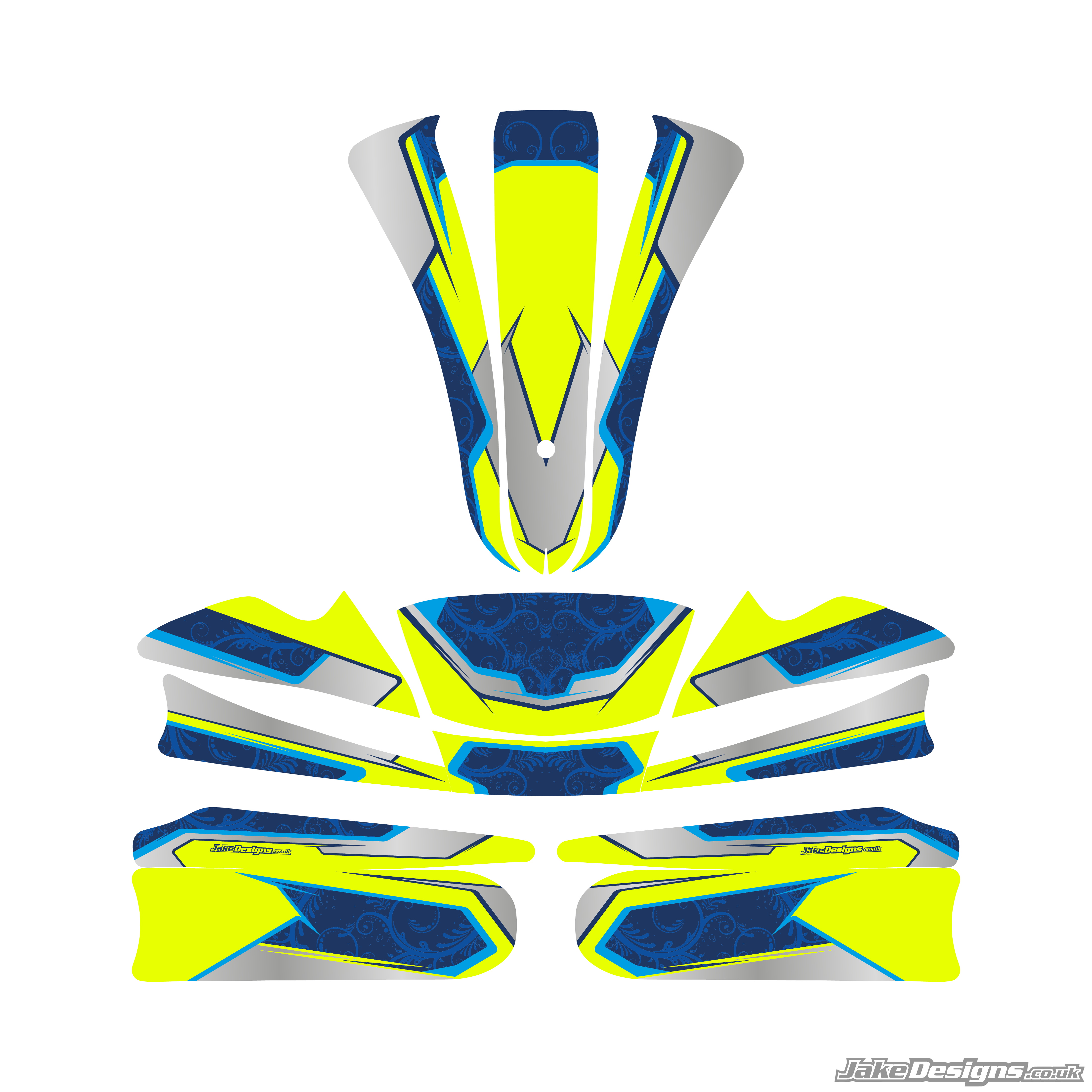 Customise it - Floral Concept Sticker Kit – KKC Kart Components
