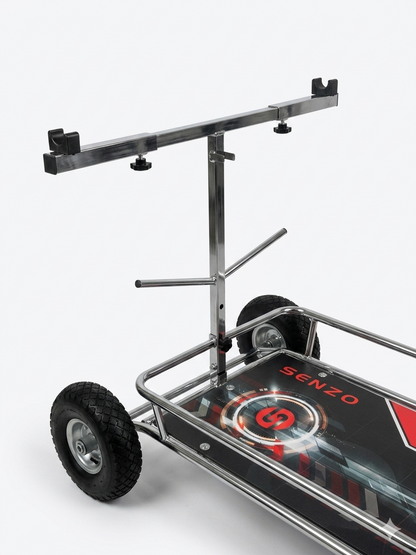 Senzo Chrome 3 Wheel Kart Trolley (New 2026 Design!)