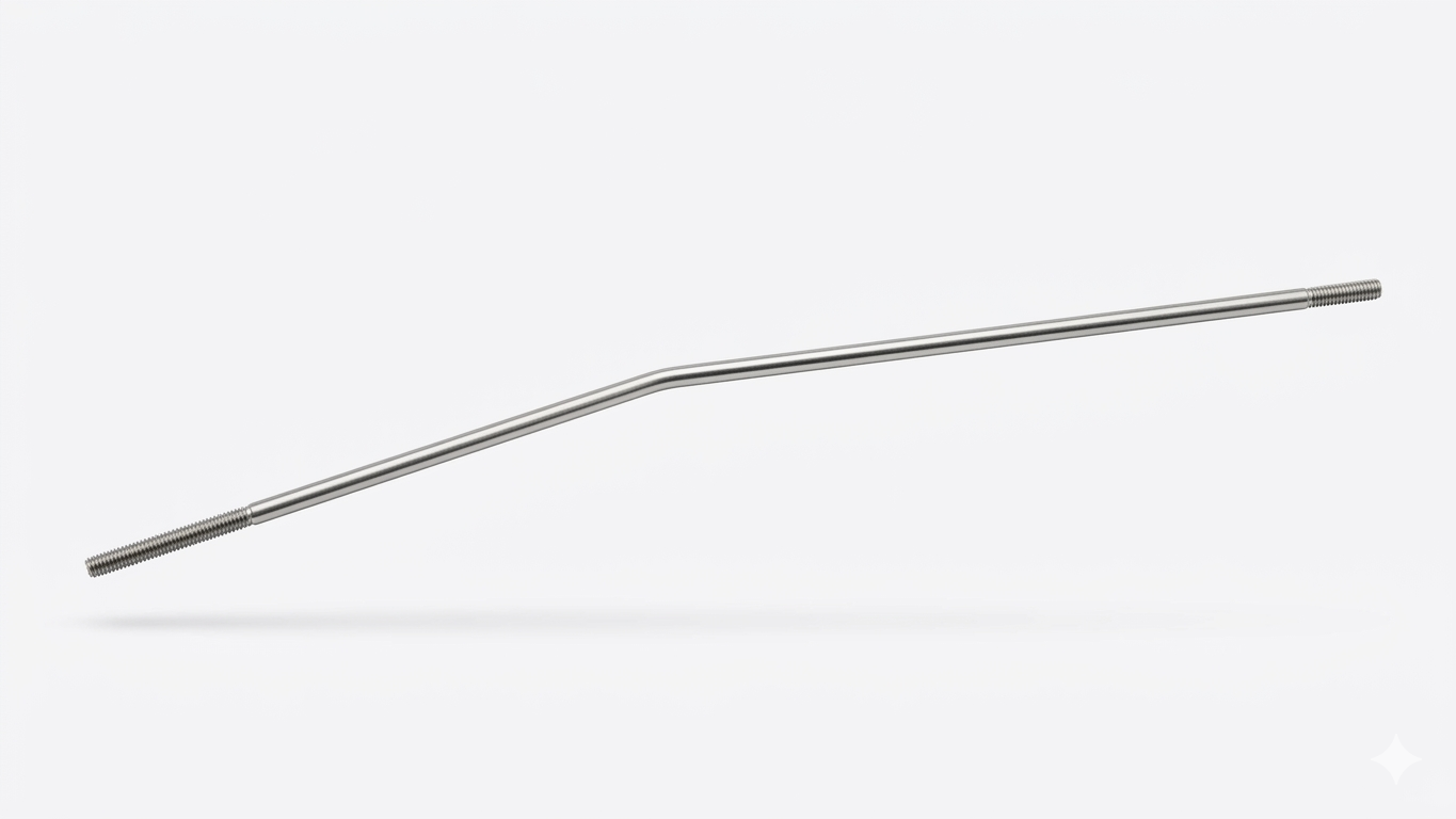 Brake Rod 470mm V-Bend 0118.470 Pedal Extension Bar M6 For OTK Tonykart