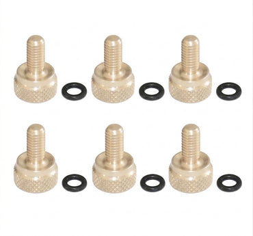 Wheel Bead Screw With O-Ring (OTK Finger Grip Style) 6-PACK