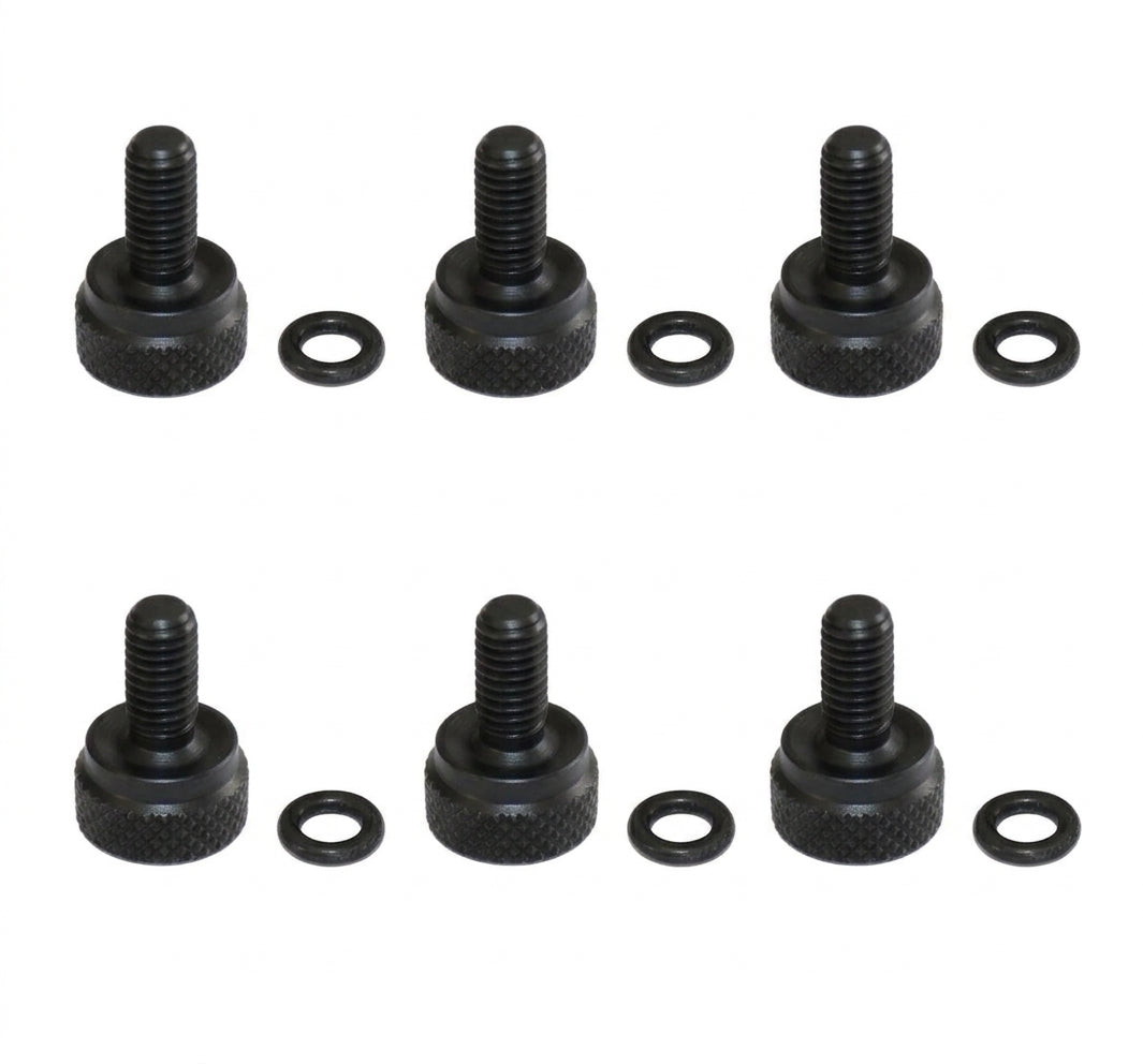 Wheel Bead Screw With O-Ring (OTK Finger Grip Style) 6-PACK