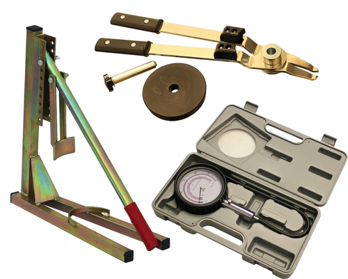 Bead Breaker 5", Tyre Tong Changing Tool & Pressure Gauge Bundle