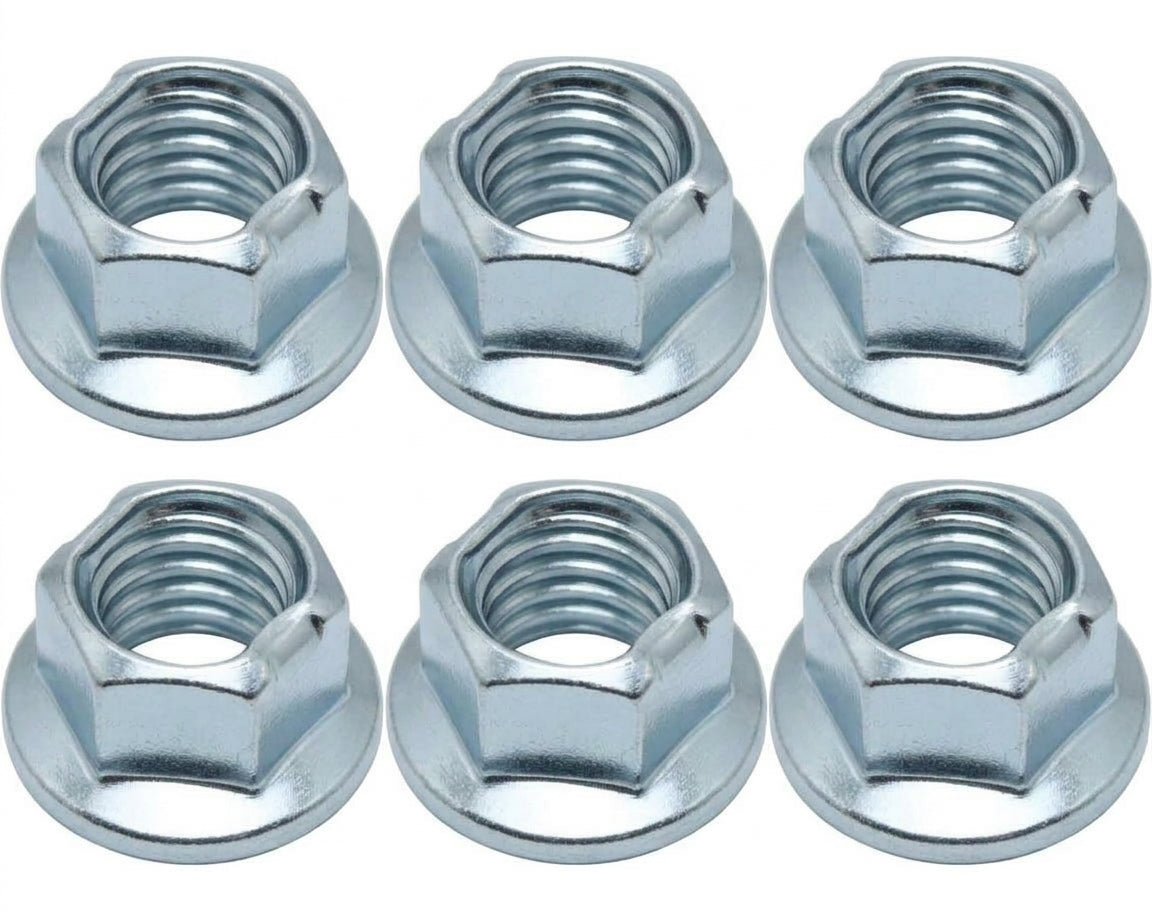 Flanged Nut M8 Locking 6pk