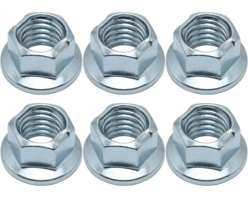 Flanged Nut M8 Locking 6pk