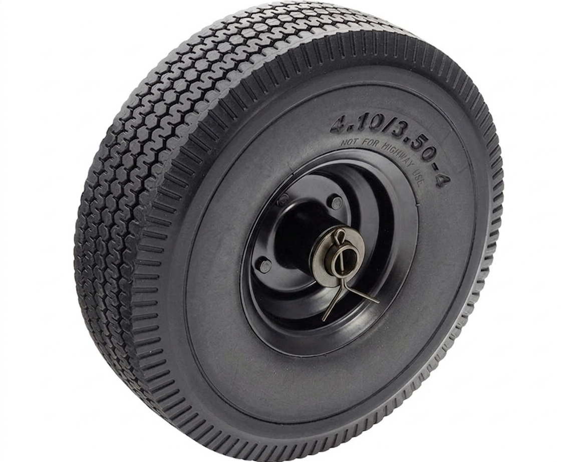 Black Metal Foam Wheel Size 4.10/3.50-4 (20mm Bore)
