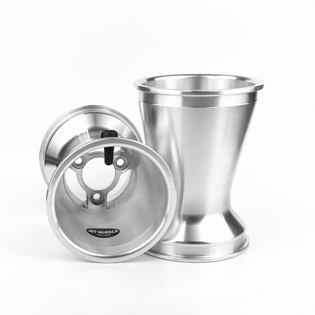 KC 5" Jet Wheels CNC Silver/Black (40mm Location / 58mm PCD)