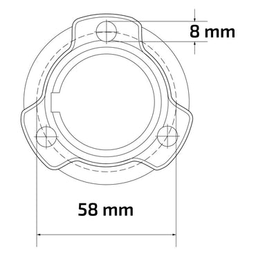30mm Twin Bolt Rear Hub