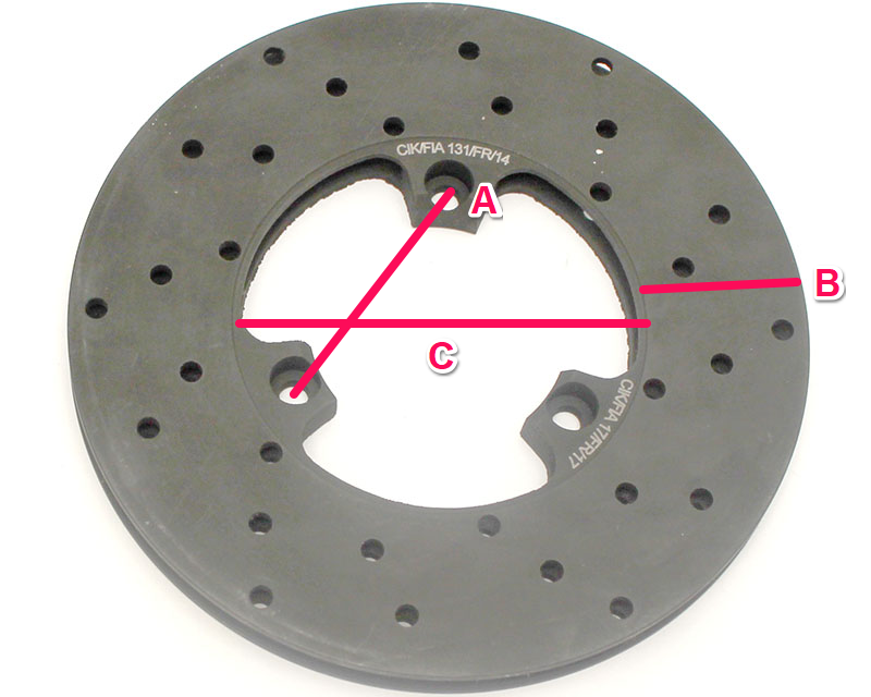Righetti Front Brake Disc Drilled And Ventilated 160mm 12mm