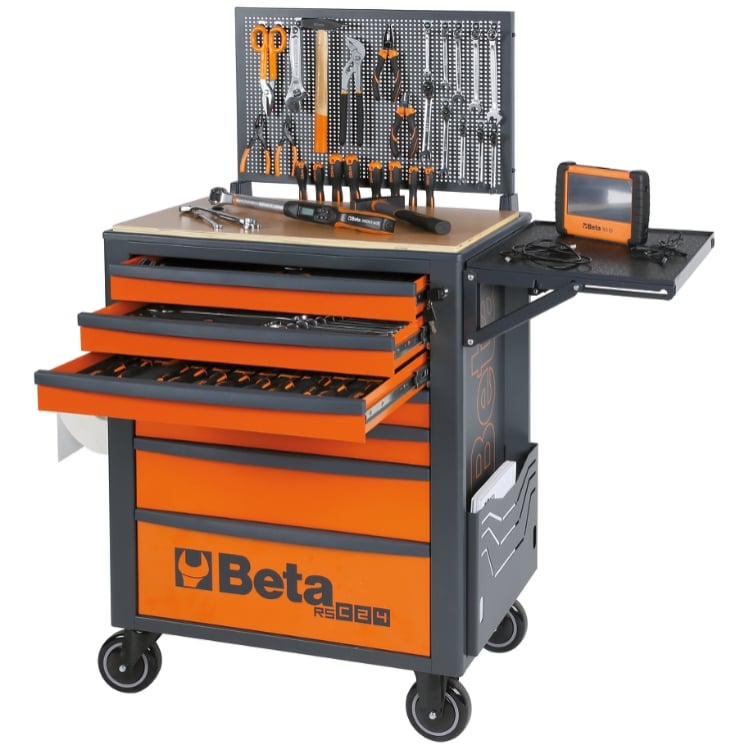 Beta Tools 7 Draw Rollercab - Grey - Rsc24/7-N
