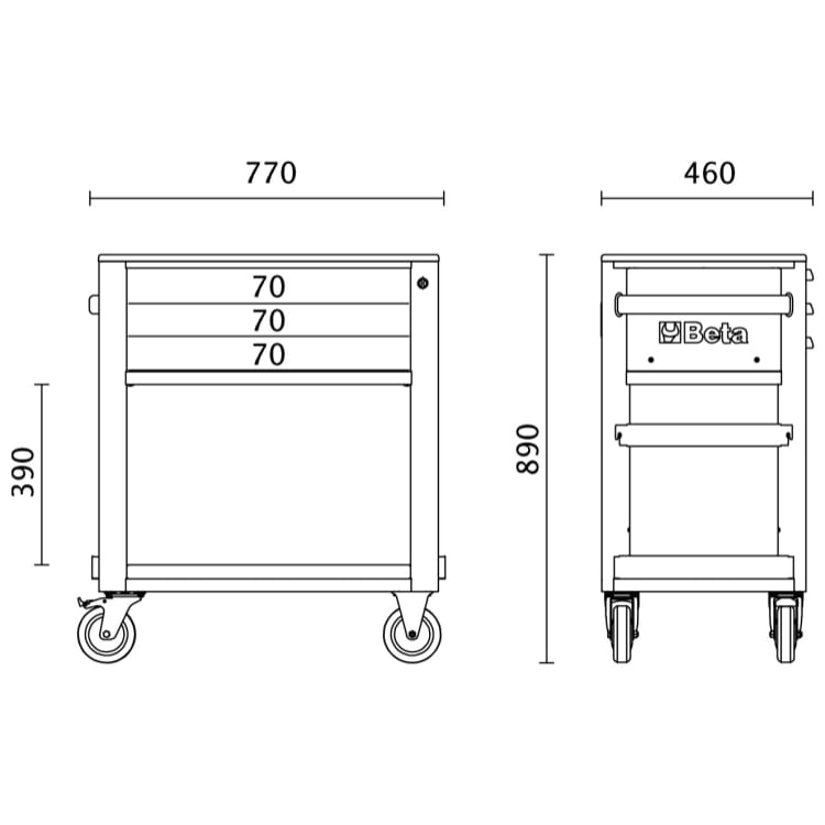 Beta Tools Service Trolley Workshop