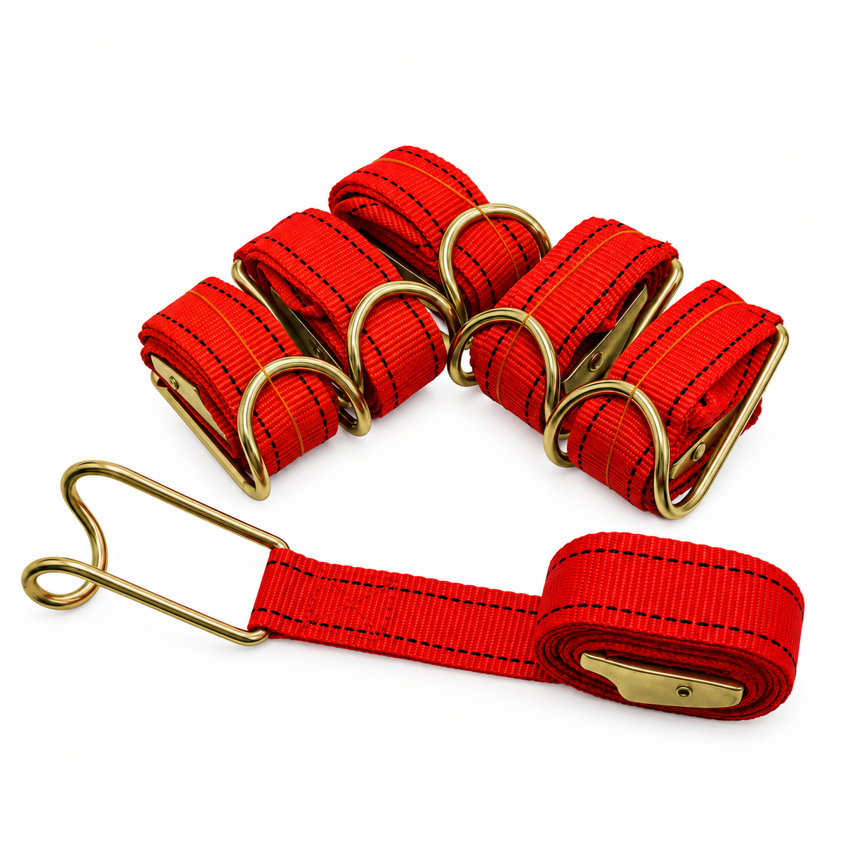Red Ratchet Strap 800mm Long Red 800mm