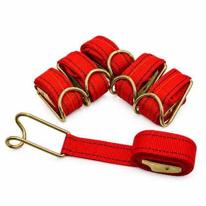 Red Ratchet Strap 800mm Long Red 800mm