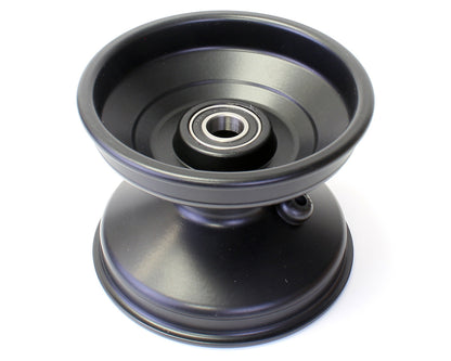 KC 5" Jet Wheels CNC Silver/Black Central Single Wheels