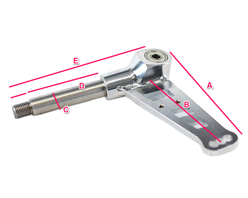 Universal 8mm Stub Axles Cadet (70mm Shaft) Synergy Wildkart Karting