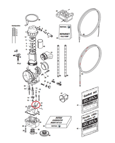 Float Bracket Rotax Carburettor 261290