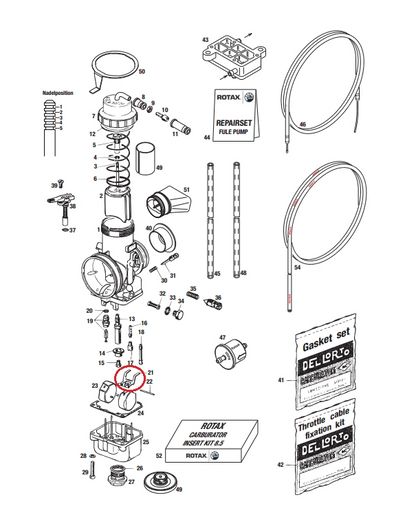 Float Bracket Rotax Carburettor 261290