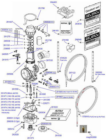 8294 Dellorto Choke Lever Assembly PHBH PHBL VHSA VHSB VHSH Rotax