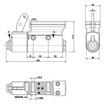 Clear Brake Master Cylinder Pump KB030N