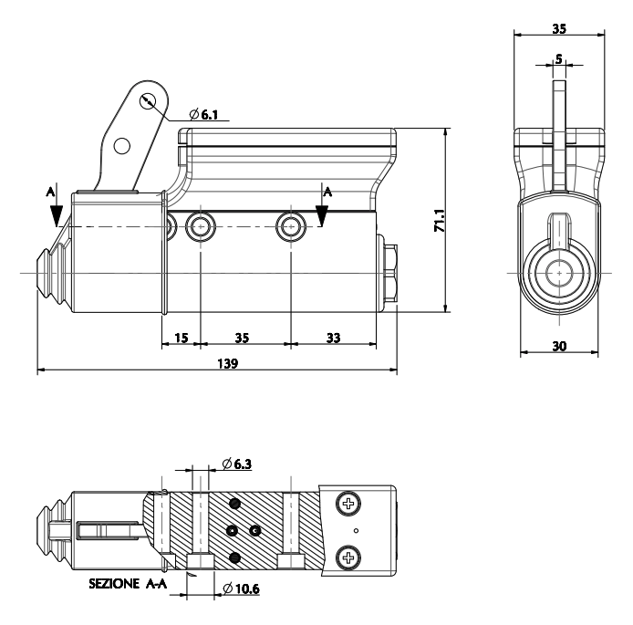 Clear Brake Master Cylinder Pump KB030N