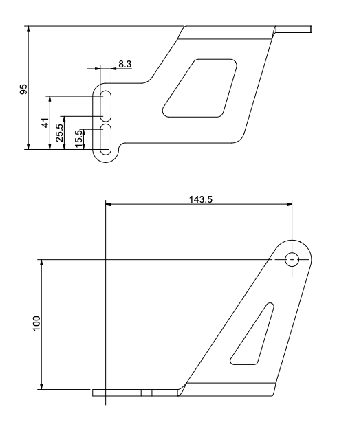 Exhaust support for OK TYPE KS502
