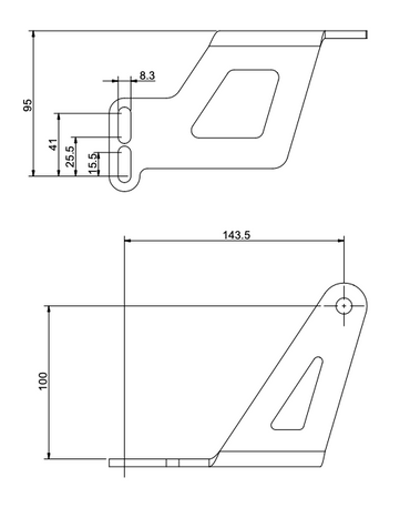 Exhaust support for OK TYPE KS502