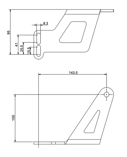 Exhaust support for OK TYPE KS502