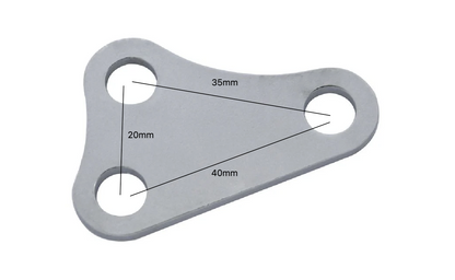 Seat Stay Mount Plaque Adjuster 8mm (2mm Thick)