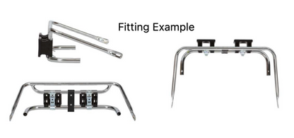 Black Front Spoiler Fixing Kit XTR Go Kart Racing