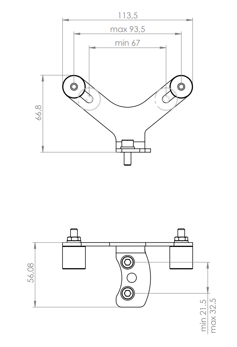 Horizontal Support Bracket For Fuel Pump K806-OR
