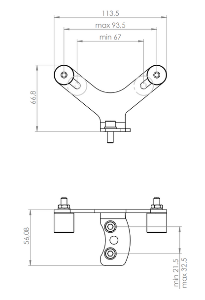 Horizontal Support Bracket For Fuel Pump K806-OR