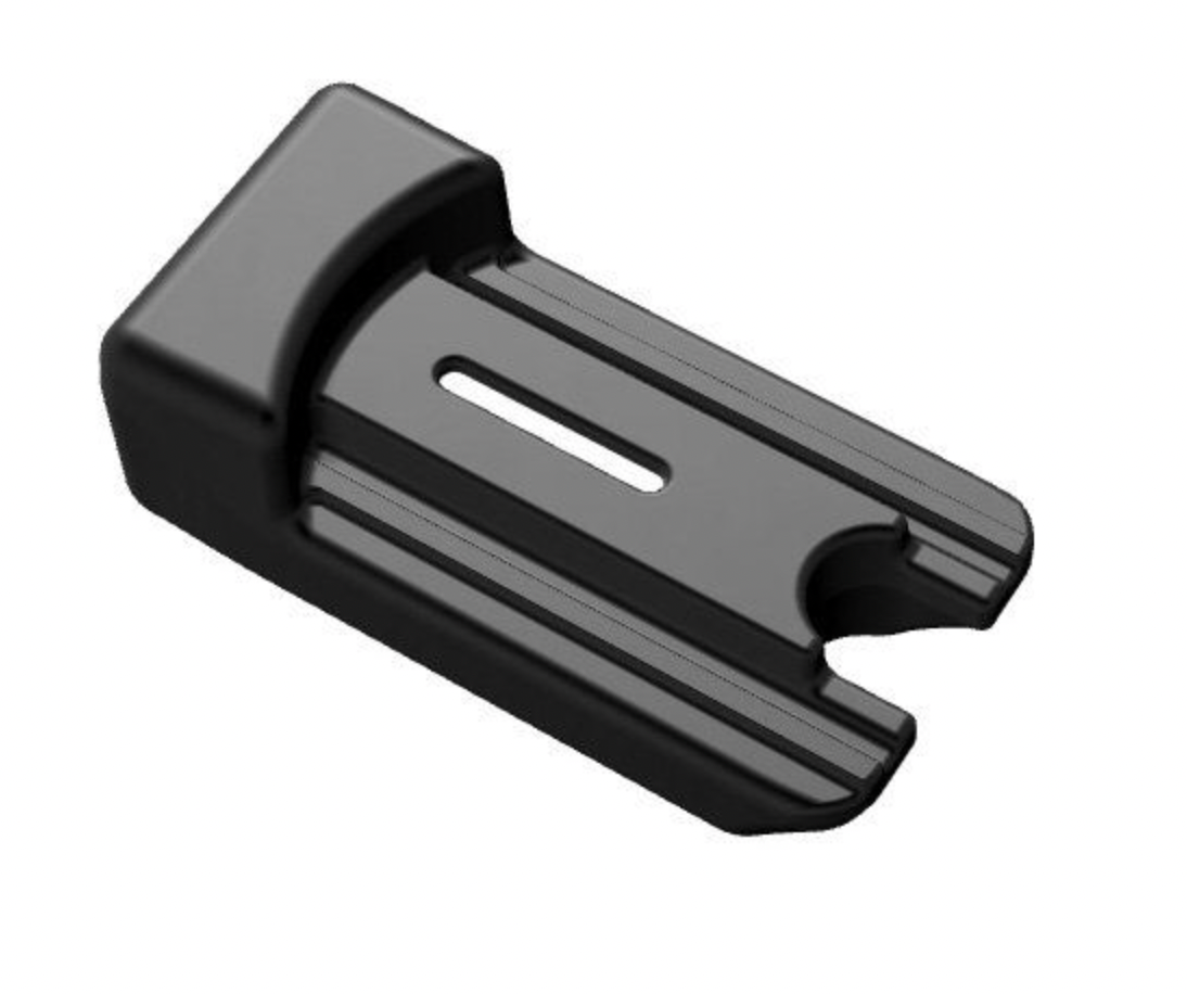 Kart Republic Big Kart Side Cap For Rear Spoiler Black