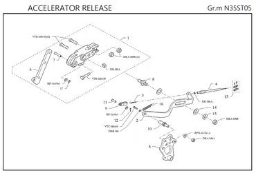 Freeline Accelerator Lock Lever Control Pin (10)